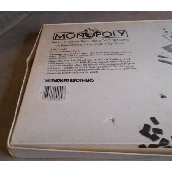 Monopoly Parker Bros no 0009 Boardgame Complete Vintage 1985 - Picture 11 of 11
